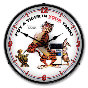 1953-2020 Universal Universal LED Clock. Esso Tiger