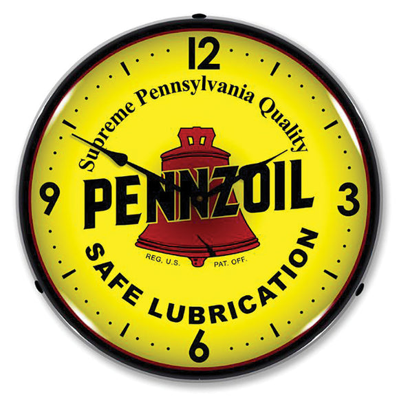 1953-2020 Universal Universal LED Clock. Pennzoil