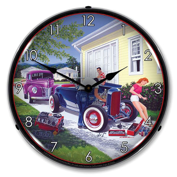 1953-2020 Universal Universal LED Clock. Shade Tree Mechanic