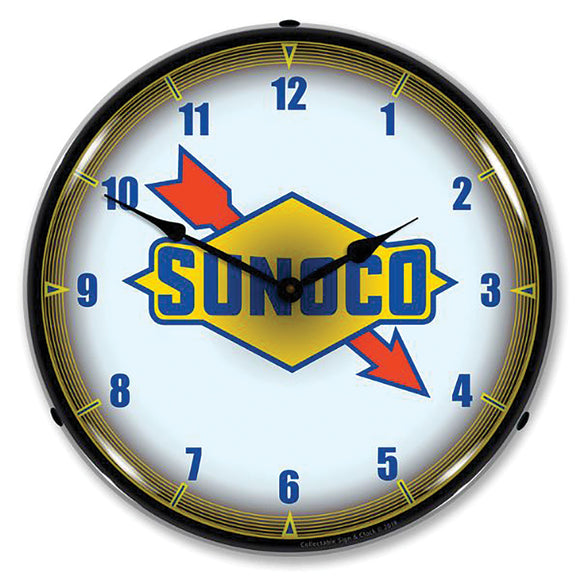 1953-2020 Universal Universal LED Clock. Sunoco