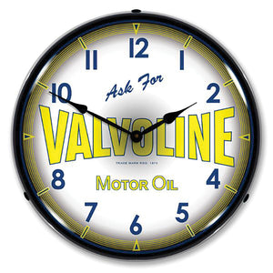 1953-2020 Universal Universal LED Clock. Valvoline Motor Oil