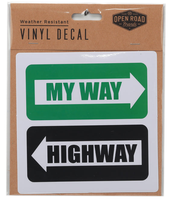 My Way Highway Sticker