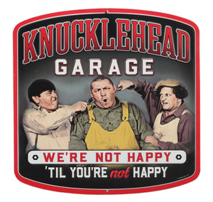 Knucklehead Garage Metal Sign