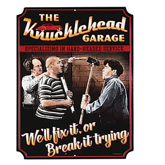 Die Cut Embossed Tin - Three Stooges