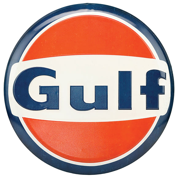 Metal Button - High Gloss Embossed - Gulf