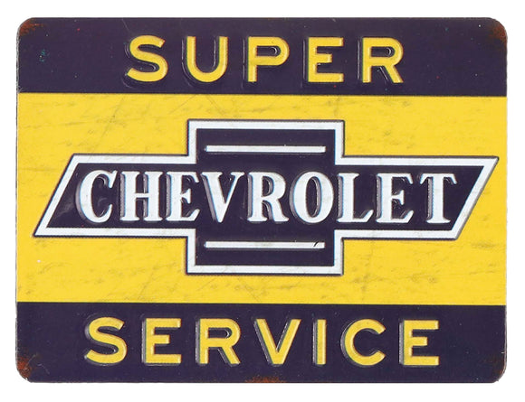 1953-2020 Chevrolet Universal Magnet - High Gloss Embossed - Chevrolet Super Service