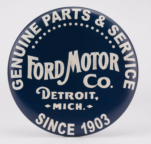 1953-2020 Ford Universal Tin Button Sign - Button Ford Motor Co