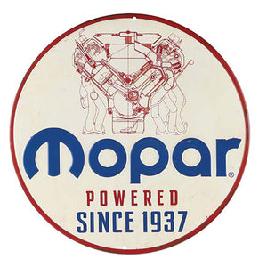 1953-2020 Dodge Universal Die Cut Embossed Tin - Mopar Powered