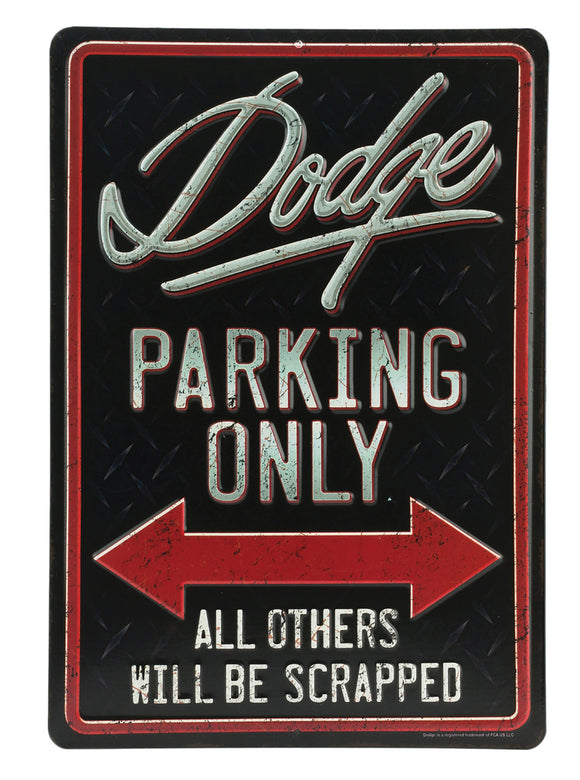 1953-2020 Dodge Universal Embossed Tin Sign - Dodge Parking