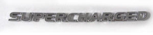 Chrome Supercharged Badge Emblem - Set of 3