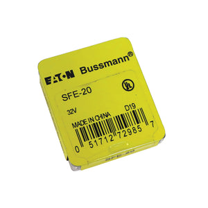 SFE-20 Glass Tube Fuses, 5 Pack