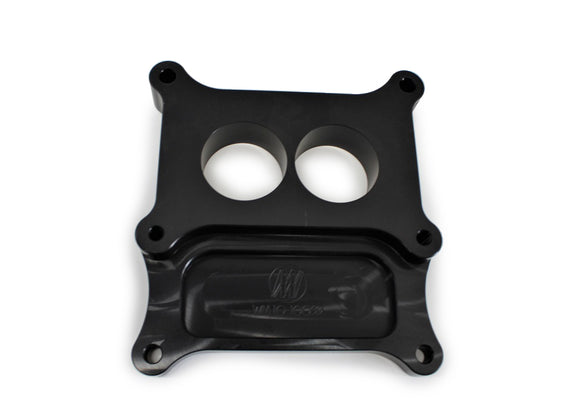 Carb Adapter 2bbl to 4bb 1in Thk w/Straigh Bores