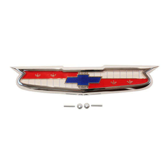 1955 Full-Size Chevrolet Hood Emblem Assembly, Sold as Each