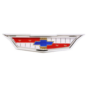 1961 Full-Size Chevrolet Trunk Emblem Assembly, 6-Cylinder, Sold as Each