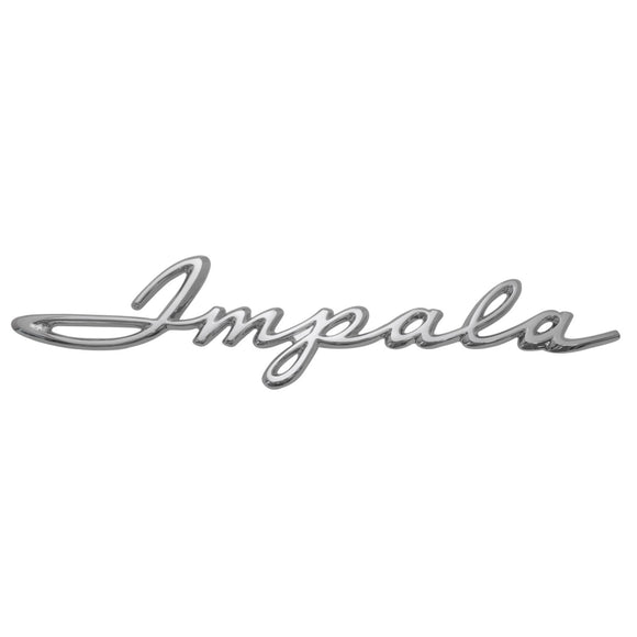 1962 Impala Rear Quarter Script, â€œImpalaâ€, Sold as a Pair