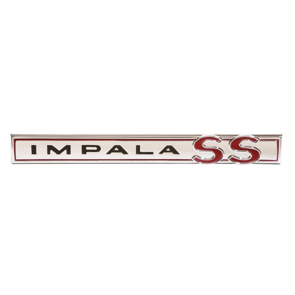 1964 Impala Trunk Lid Emblem, “Impala SS”, Sold as Each