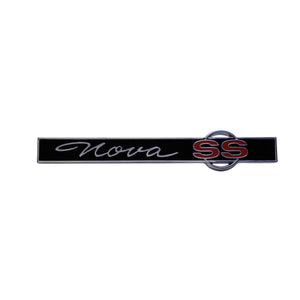 1965 Nova Trunk Lid Emblem, “Nova SS”, Sold as Each