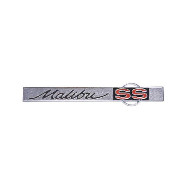 1965 Chevelle Trunk Emblem, “Malibu SS”, Sold as Each