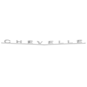 1966 Chevelle Trunk Emblem, Malibu, “Chevelle”, Sold as Each