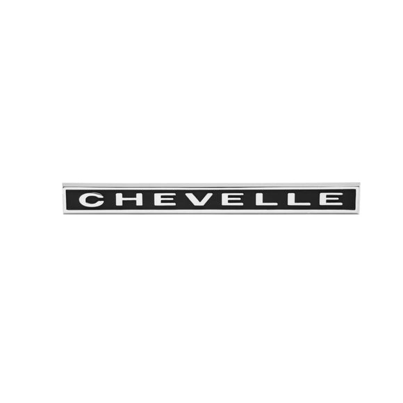 1967 Chevelle Rear Panel Emblem, â€œChevelleâ€, Sold as Each