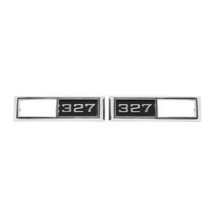 1968 Full-Size Chevrolet, Chevelle, Nova, and El Camino Front Marker Light Bezel, â€œ327â€, Sold as a Pair