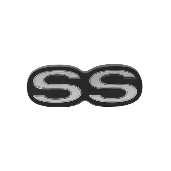 1971-1972 Chevelle Rear Bumper Emblem, “SS”, Sold as Each