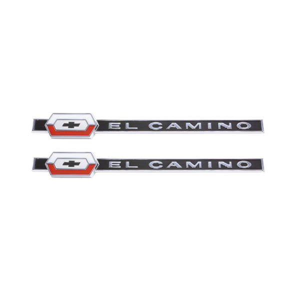 1964 El Camino Rear Quarter Emblem, “El Camino”, Sold as a Pair