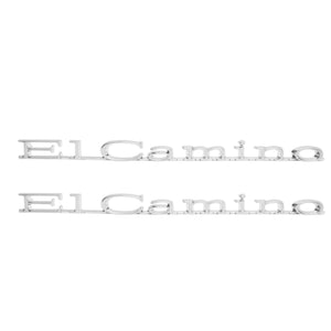 1971-1975 El Camino Front Fender Emblem, “El Camino”, Sold as a Pair