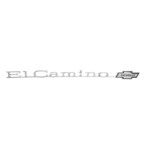 1973-1977 El Camino Tailgate Emblem, â€œEl Caminoâ€, Sold as Each