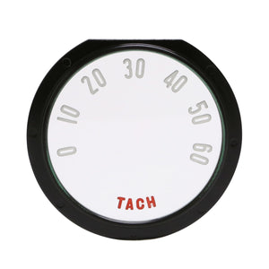 1955-1957 Corvette Tachometer Face, with Numbers, Sold as Each