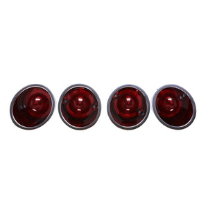 1961-1962 Corvette Rear Tail Light Assembly, Set of 4