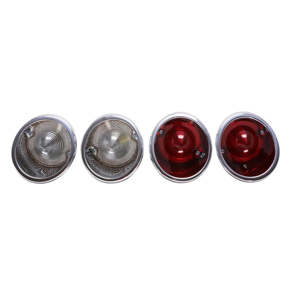 1964-1966 Corvette Tail Light/Back-Up Light Assembly, Set of 4