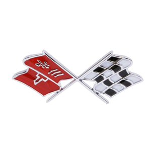 1968-1972 Corvette Front X-Flag Emblem, Sold as Each