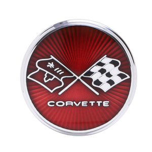 1975-1976 Corvette Rear, Fuel Door Emblem, Sold as Each