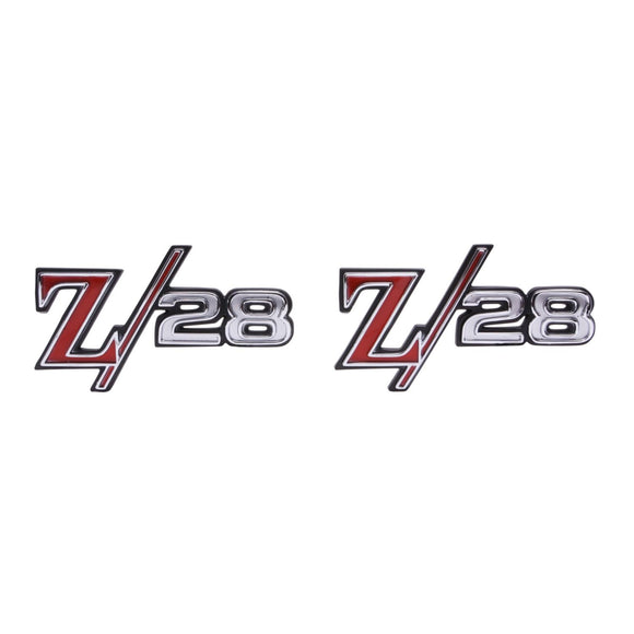 1969 Camaro Front Fender Emblem, â€œZ-28â€, Sold as a Pair