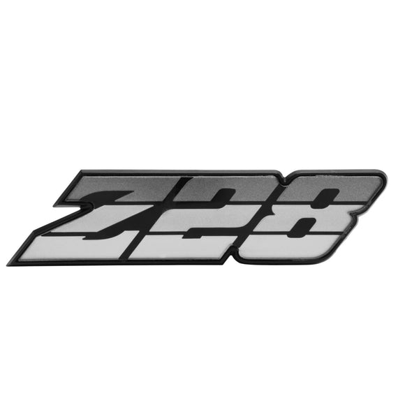 1980-1981 Camaro Grille Emblem, â€œZ-28â€, Silver, Sold as Each