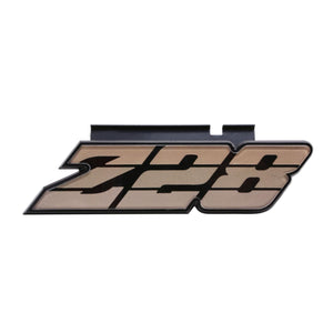 1980-1981 Camaro Grille Emblem, â€œZ-28â€, Gold, Sold as Each