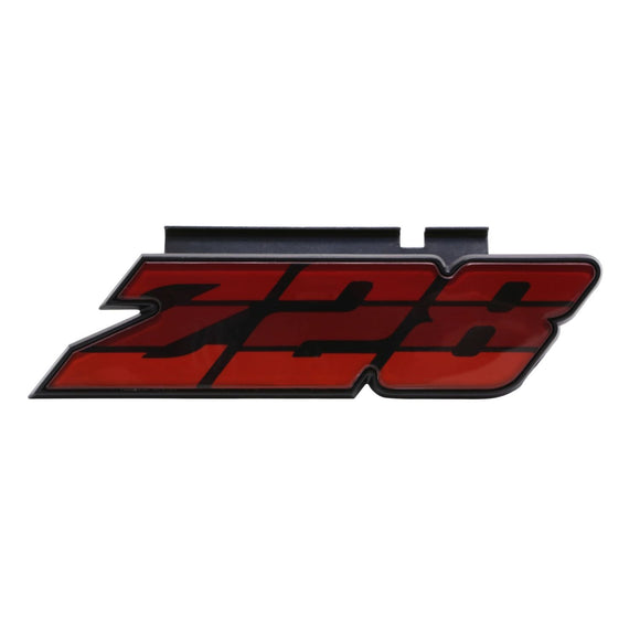 1980-1981 Camaro Grille Emblem, â€œZ-28â€, Red, Sold as Each