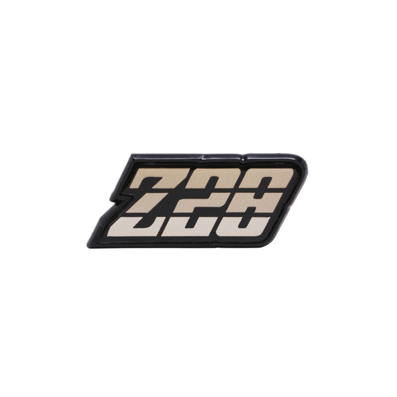 1980-1981 Camaro Fuel Door Emblem, â€œZ-28â€, Gold, Sold as Each