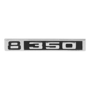 1969-1972 Chevrolet and GMC Truck Front Fender Emblem, â€œ8 350â€, Sold as a Pair