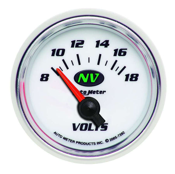 2-1/16in NV/S Voltmeter Gauge 8-18 Volts