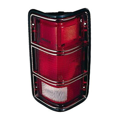 CH2800117 DRIVER SIDE TAIL LIGHT ASSEMBLY- WITH BLACK RIM- TO PRODUCTION DATE 12/01/1987