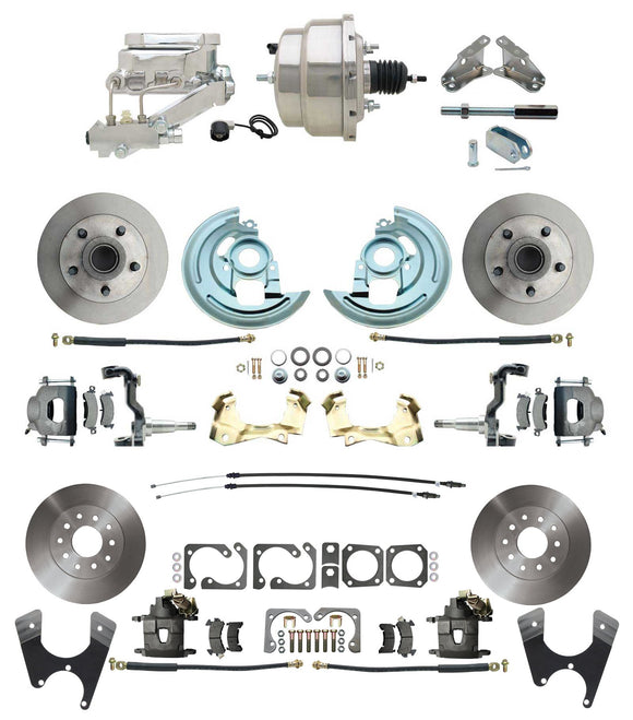 1967-1969 Camaro/ Firebird & 1968-1974 Chevy Nova Front & Rear Power Disc Brake Conversion Kit Standard Rotors w/8
