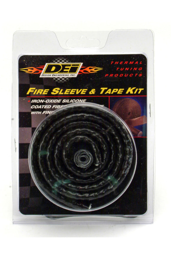 Fire Sleeve & Tape Kit-1 -5/8in I.D. x 3ft Black