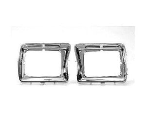 FO2513115 1978-1979 FORD BRONCO and 1978-1979 FORD PICKUP HEADLAMP BEZEL- ALL CHROME- USE WITH SQUARE LAMPS- PASSENGER SIDE