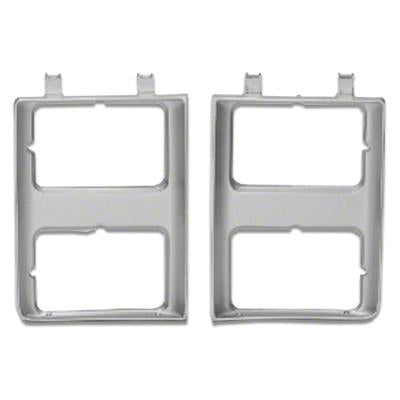 GM2512126PP DRIVER SIDE HEAD LIGHT DOOR- SILVER- WITH DUAL RECTANGULAR DRIVER SIDE HEAD LIGHT