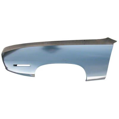 GMK2422100711L 1971-1971 PLYMOUTH BARRACUDA DRIVER SIDE FRONT FENDER WITHOUT 'GILLS' FOR STANDARD BARRACUDA MODELS