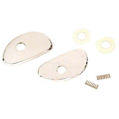 GMK3020441653P 1965-1966 FORD MUSTANG DRIVER AND PASSENGER SIDE PAIR OF DOOR HANDLE CUPS FOR MODELS WITH PONY INTERIOR