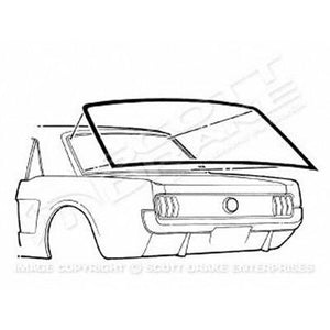 GMK302071864 1964-1968 FORD MUSTANG REAR WINDOW GASKET FOR COUPE MODELS