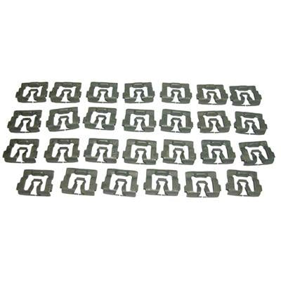 GMK3021715674S 1967-1970 FORD MUSTANG 27-PIECE REAR REVEAL MOULDING CLIP SET FOR FASTBACK MODELS